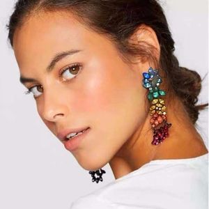 Multicolor Floral Drop Earrings